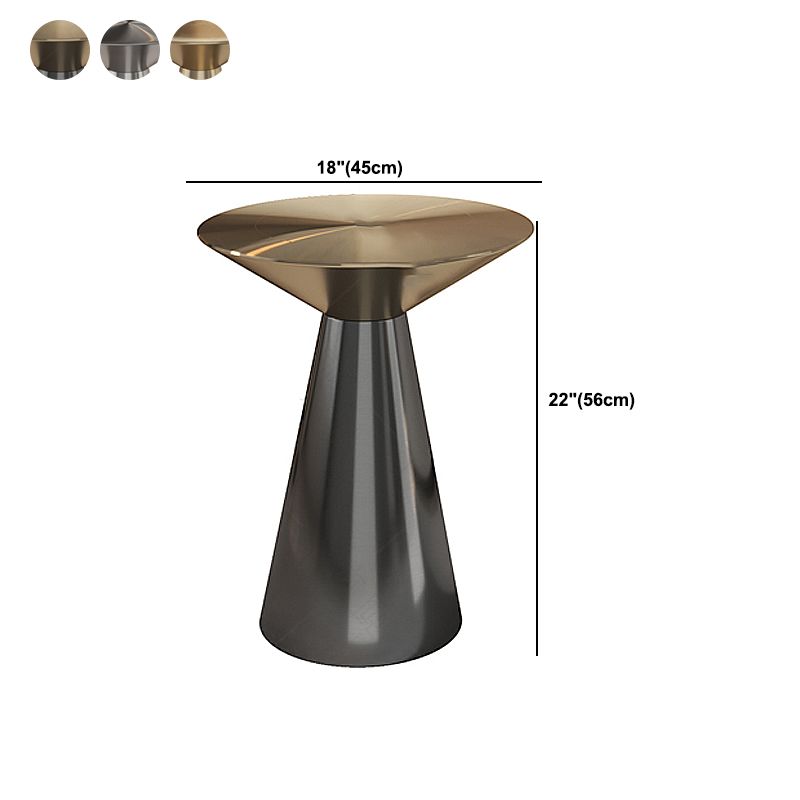 Tabella dell'estremità laterale in metallo Tavolo da estremità laterale minimalista per soggiorno