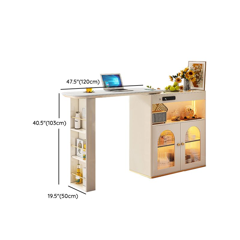 Set da pranzo multiuso moderno con piano in pietra sinterizzata da 1/2/3 pezzi per la casa