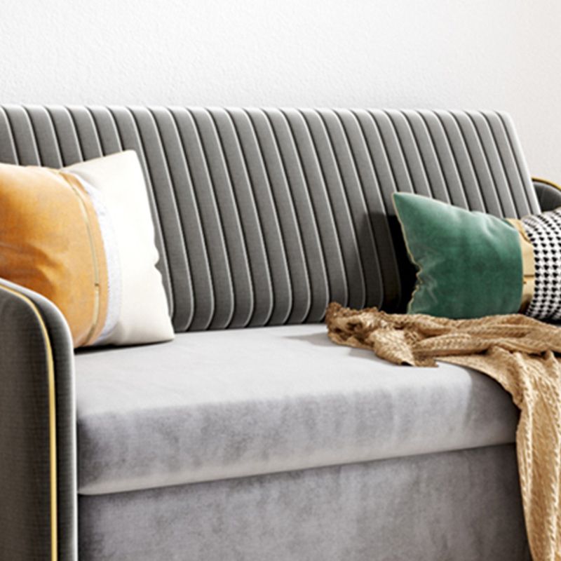 37" Wide Glam Sleeper Sofa Futon Foldable Pillow Included Sleeper Sofa Clearhalo 'furn' 'furn_futons' 'Furniture' 'Futons & Daybeds' 'Futons' 'Living Room Furniture' 1200x1200_c70caeb4-2341-4a33-a9c5-efa3980b7dea