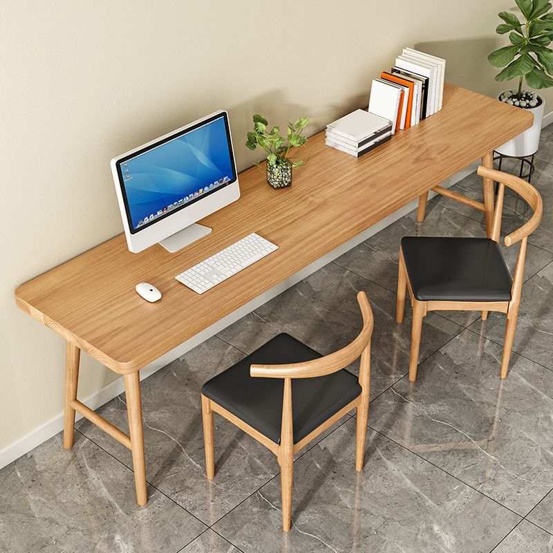 Modern Style Wooden Office Desk H-Shape Base Writing Desk for Home Clearhalo 'furn' 'furn_office_desk' 'Furniture' 'furniture_office_desk' 'Office Desks' 'Office Furniture' 'office_desk' 1200x1200_c70f11c4-2e25-44c0-946d-2f26c0d21aa8