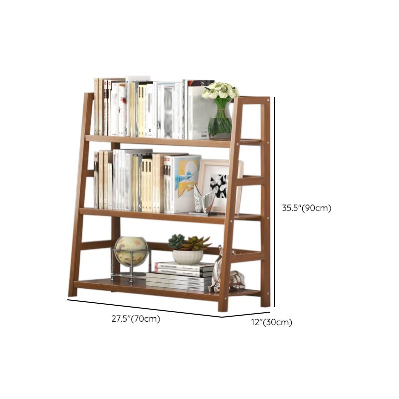 Modern Open Back Ladder boekenplank Engineered houten boekenkast met planken