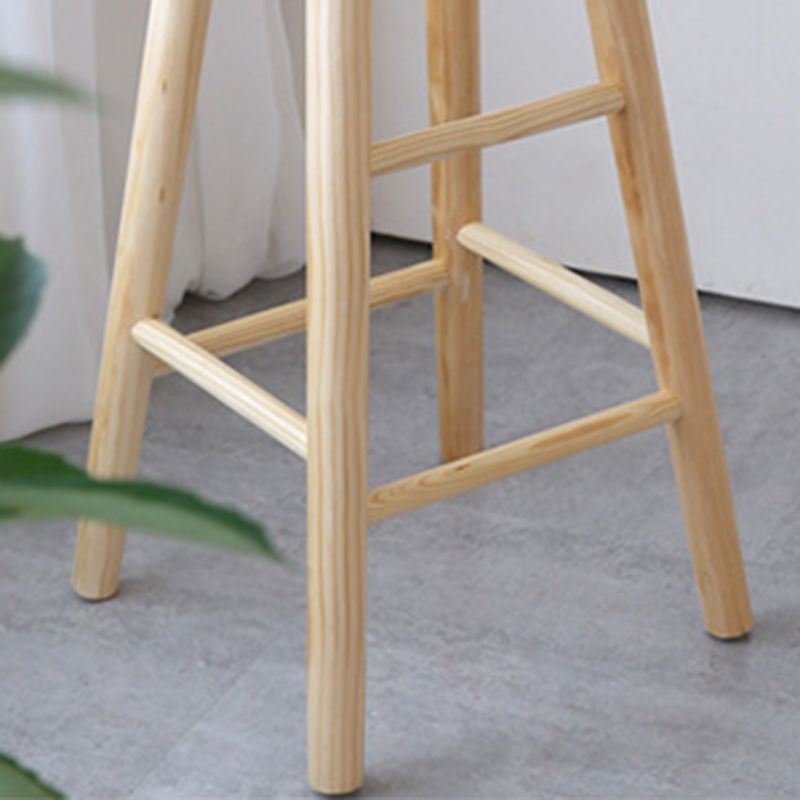 Industrial Counter High Stool Solid Wood Backless Counter-high Stool Clearhalo 'Bar Furniture' 'Bar Stools' 'bar_stools' 'furn' 'furn_bar_stools' 'Furniture' 'Kitchen & Dining Furniture' 1200x1200_c711b75e-4a01-405d-b0c5-f53539d16dd6