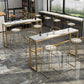 Faux Marble Bar Table Set Glam Style 1/3/5 Pieces Rectangle Counter Table Clearhalo 'Bar Furniture' 'furn' 'furn_home_bar_bar_sets' 'Furniture' 'Home Bars & Bar Sets' 'home_bar_bar_sets' 'Kitchen & Dining Furniture' 1200x1200_c711f5f9-d51c-4e47-8dde-37885030fd8e
