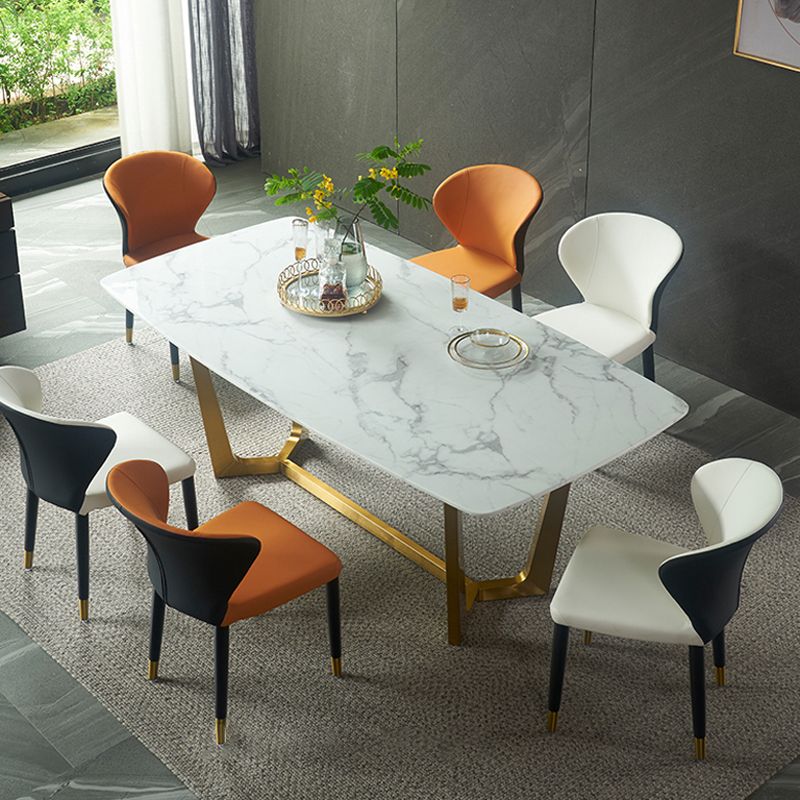 Wingback Side Chair Upholstered Armless Dining Chairs for Dining Room Clearhalo 'Dining Chairs' 'Dining Tables & Seating' 'dining_chair' 'furn' 'furn_dining_chair' 'Furniture' 'Kitchen & Dining Furniture' 1200x1200_c71331c0-b581-47ac-b93c-55b530858899