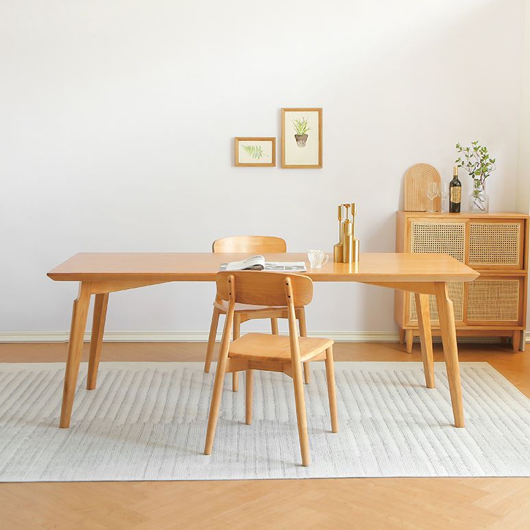 Modern 1/3/5/7 Pieces Dining Set Rectangle Pine Wood Dining Table for Dining Room Clearhalo 'Dining Room Sets' 'Dining Tables & Seating' 'dining_room_set' 'furn' 'furn_dining_room_set' 'Furniture' 'furniture_dining_room_set' 'Kitchen & Dining Furniture' 1200x1200_c7141b1b-de5c-4c60-a847-8c91d57d0c5e