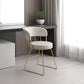Scandinavian Style Open Back Chairs Armless Metal Dining Chairs