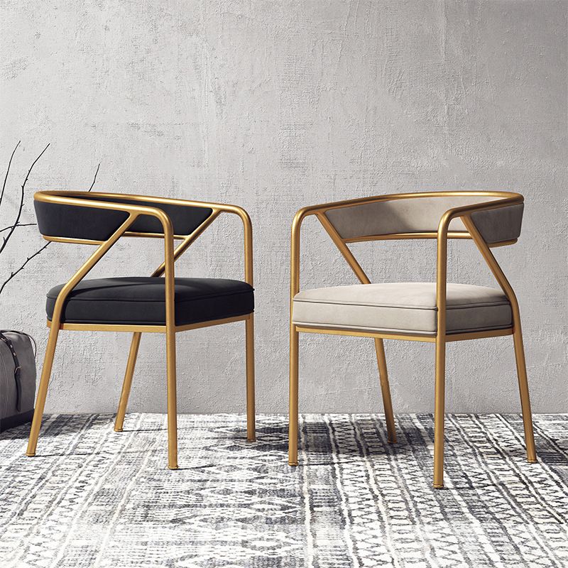 Glam Velvet Dining Room Chair Open Back Dining Side Chairs for Restaurant Use Clearhalo ' kitchen&dining_furn' 'Dining Chairs' 'Dining Tables & Seating' 'dining_chair' 'furn' 'furn_dining_chair' 'Furniture' 'furniture_dining_chair' 'Kitchen & Dining Furniture' 'kitchen' 1200x1200_c7172669-d804-4e4a-82d9-30a40d0502ba