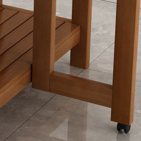 Bruine moderne rechthoekige houten eetkamertafel voor kleine ruimte