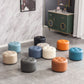 Eenvoud Pure kleur Ottoman getuft faux lederen waterbestendige ronde ronde pouf ottoman
