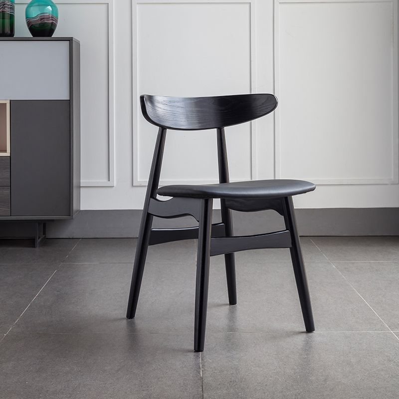 Contemporary Solid Wood Dining Room Chairs Armless Open Back Dining Side Chair for Home Use Clearhalo ' kitchen&dining_furn' 'Dining Chairs' 'Dining Tables & Seating' 'dining_chair' 'furn' 'furn_dining_chair' 'Furniture' 'furniture_dining_chair' 'Kitchen & Dining Furniture' 'kitchen' 1200x1200_c71a7110-b4c9-45a1-b996-9ac886d1d161