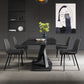 Modern Sintered Stone Dining Room Set with Rectangle Top and Black Base Furniture Clearhalo 'Dining Room Sets' 'Dining Tables & Seating' 'dining_room_set' 'furn' 'furn_dining_room_set' 'Furniture' 'furniture_dining_room_set' 'Kitchen & Dining Furniture' 'kitchen&dining_furn' 'kitchen' 1200x1200_c71bc4a1-a594-482f-ba67-358af6a11409
