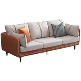 フェイクレザー85 "高タキシードアームソファ枕、リビングルーム