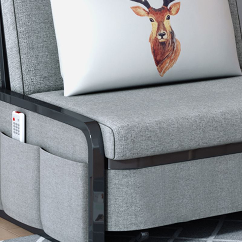 Divano convertibile di divano a letto senza braccio contemporaneo con cuscini