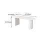 Solid Wood White Dining Table Simplicity Double Pedestal Table for Dining Room Clearhalo 'Dining Tables & Seating' 'Dining Tables' 'dining_table' 'furn' 'furn_dining_table' 'Furniture' 'furniture_dining_table' 'Kitchen & Dining Furniture' 'kitchen' 'kitchen_dining_table' 1200x1200_c71e934a-b3e9-4f23-a761-b989cdb31c98