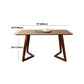 Rectangle Double Pedestal Modern Dining Table Pine Solid Wood Fixed Table Clearhalo 'Dining Tables & Seating' 'Dining Tables' 'dining_table' 'furn' 'furn_dining_table' 'Furniture' 'furniture_dining_table' 'Kitchen & Dining Furniture' 'kitchen' 'kitchen_dining_table' 1200x1200_c71faee5-d2a2-4cda-9675-137c90de7948