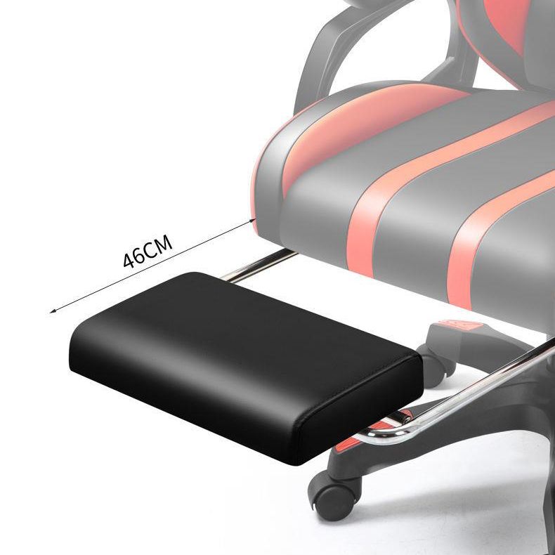 Swivel gamingstoel met zwarte nylon frame moderne computerbureau stoel met wielen