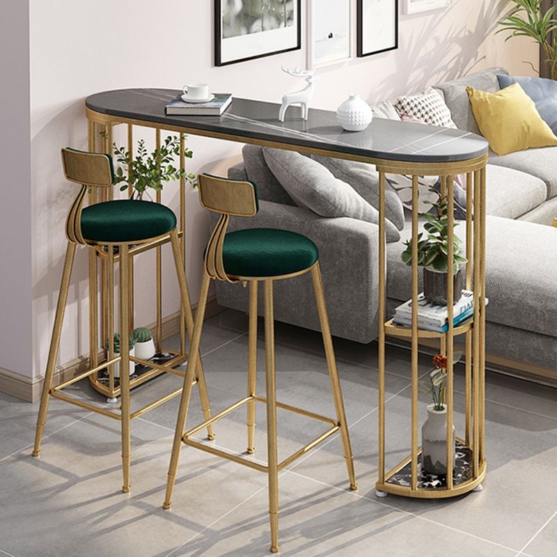 Low Back Dining Stools Round Upholstered Bar Stools with Footrest Clearhalo 'Bar Furniture' 'Bar Stools' 'bar_stools' 'furn' 'furn_bar_stools' 'Furniture' 'Kitchen & Dining Furniture' 1200x1200_c7227c67-92dc-4610-9304-b3e9ac030533