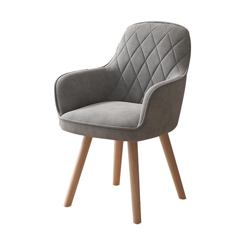 Upholstered Dining Arm Chair Solid Back Armchair with Wood Legs (Set of 2) Clearhalo ' kitchen&dining_furn' 'Dining Chairs' 'Dining Tables & Seating' 'dining_chair' 'furn' 'furn_dining_chair' 'Furniture' 'furniture_dining_chair' 'Kitchen & Dining Furniture' 'kitchen' 1200x1200_c723c7b2-500e-48e5-8e37-d9b56c1bdf1d