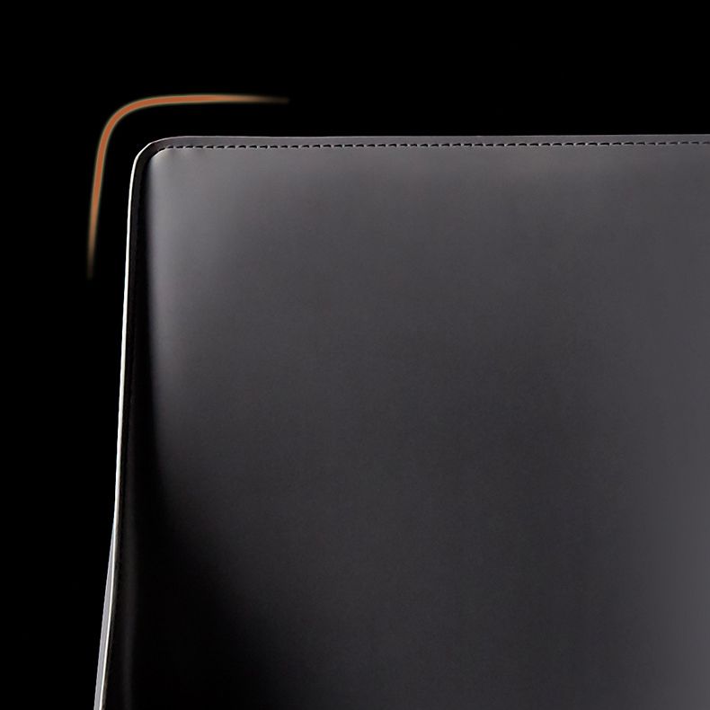 Solid Back Chair Contemporary Modern Leather Indoor-Outdoor Side Chair Clearhalo 'Dining Chairs' 'Dining Tables & Seating' 'dining_chair' 'furn' 'furn_dining_chair' 'Furniture' 'Kitchen & Dining Furniture' 1200x1200_c723fbaa-8f60-4f94-a94b-976a8af174aa