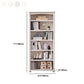 Closed Back Bookshelf Scandinavian Solid Wood Standard Bookcase
