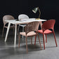 Scandinavian Open Back Side Chair Plastic Side Chair for Home