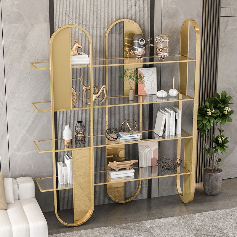 Geometrische moderne stijl boekenkast metal open terug boekenplank voor thuiskantoor