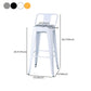 Industrial Style Armless Barstool Iron Frame Counter Stools for Coffee Shop Clearhalo 'Bar Furniture' 'Bar Stools' 'bar_stools' 'furn' 'furn_bar_stools' 'furniture_bar_stools' 'Kitchen & Dining Furniture' 'kitchen&dining_furn' 'kitchen' 'kitchen_furn' Furniture' 1200x1200_c727ac1a-903c-4a5f-9d66-a5d2f1014381
