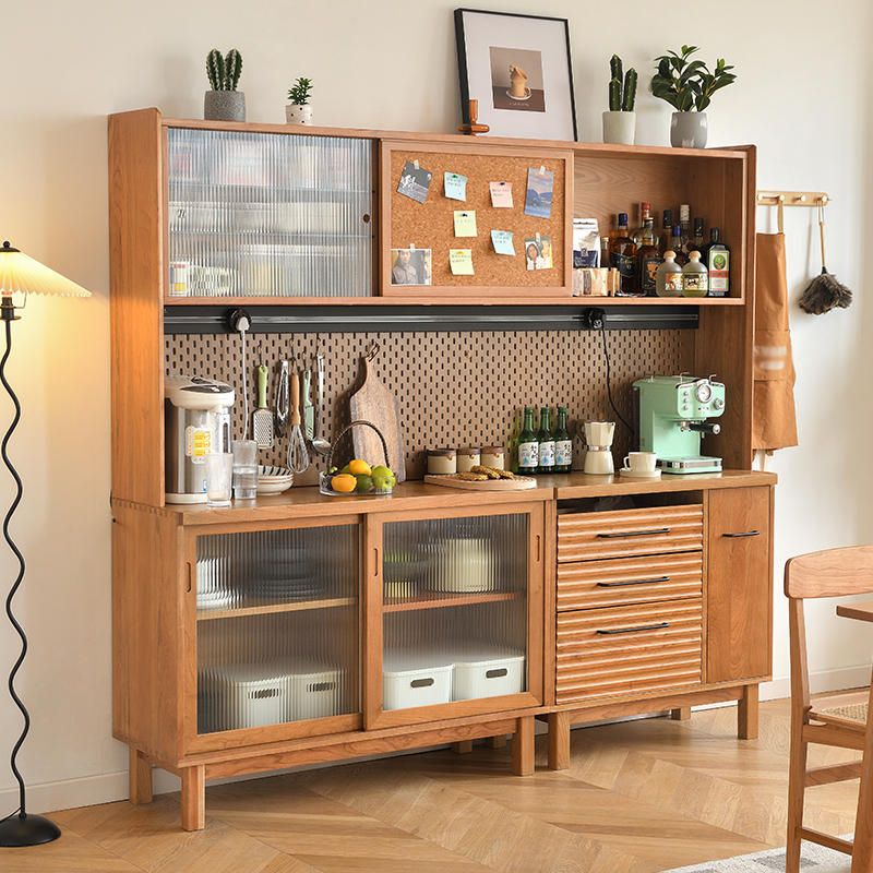TABELLA SIGHTANDA IN LEGNO MODERNA 3 cassetti Sideboard con armadi per sala da pranzo