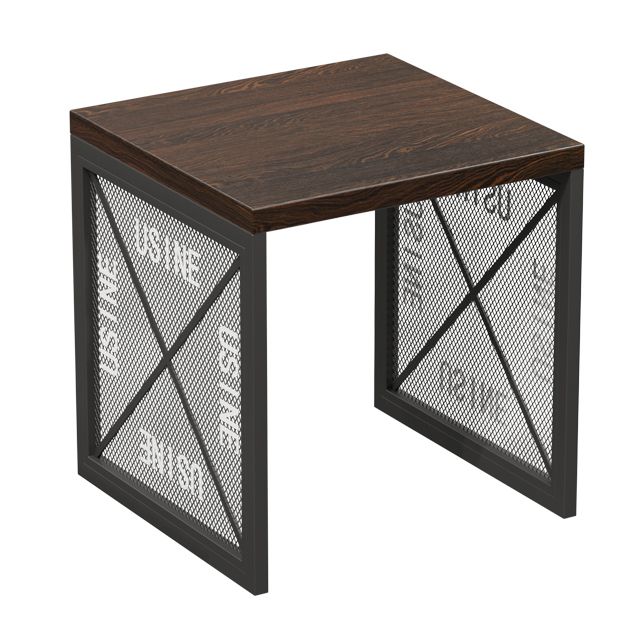 Industrial Style Dining Room Table Black Double Pedestal Table for Home Kitchen Dinner Clearhalo ' dining_table' 'Dining Tables & Seating' 'Dining Tables' 'furn' 'furn_dining_table' 'Furniture' 'furniture_dining_table' 'Kitchen & Dining Furniture' 'kitchen&dining_furn' 'kitchen' 'kitchen_dining_table' 1200x1200_c7285970-d62b-4269-972a-624cab371b14