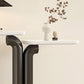 Rectangle Contemporary Console Table Stone Console Sofa Table for Hall