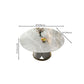 Metal Dining Table Extendable Pedestal Dining Table for Kitchen