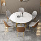 Glam 1/2/7 Pieces Dining Table Set Round Dining Table Set with Chair Clearhalo 'Dining Room Sets' 'Dining Tables & Seating' 'dining_room_set' 'furn' 'furn_dining_room_set' 'Furniture' 'furniture_dining_room_set' 'Kitchen & Dining Furniture' 'kitchen&dining_furn' 'kitchen' 1200x1200_c72b500e-4f5f-4b6b-9aaf-30cc258e5f58