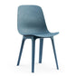 Contemporary Side Chair Plastic Solid Back Dining Room Chair for Kitchen