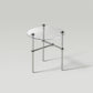 Contemporary Round Coffee Table with Glass Top and Steel Legs in Clear Clearhalo 'Coffee & Accent Tables' 'Coffee Tables' 'coffee_tables' 'furn' 'furn_coffee_tables' 'Furniture' 'Living Room Furniture' 1200x1200_c72bb223-19ed-4ad0-843b-66270c60aac9