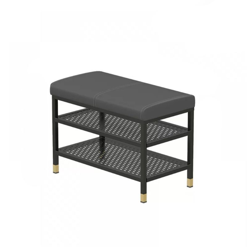 18.5" H Modern Metal Seating Bench Cushioned Entryway Bench with Legs Clearhalo 'Benches' 'Chairs & Seating' 'furn' 'furn_benches' 'Furniture' 'Living Room Furniture' 1200x1200_c72bdb58-7e9d-4e2d-86f5-48ab4aa2fdf6