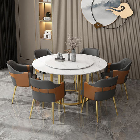 Nordic Metal Dining Room Arm Chairs Leather Dining Side Chair for Restaurant Clearhalo ' kitchen&dining_furn' 'Dining Chairs' 'Dining Tables & Seating' 'dining_chair' 'furn' 'furn_dining_chair' 'Furniture' 'furniture_dining_chair' 'Kitchen & Dining Furniture' 'kitchen' 1200x1200_c72c0802-aad1-4bd6-9831-89cecf8cff6f