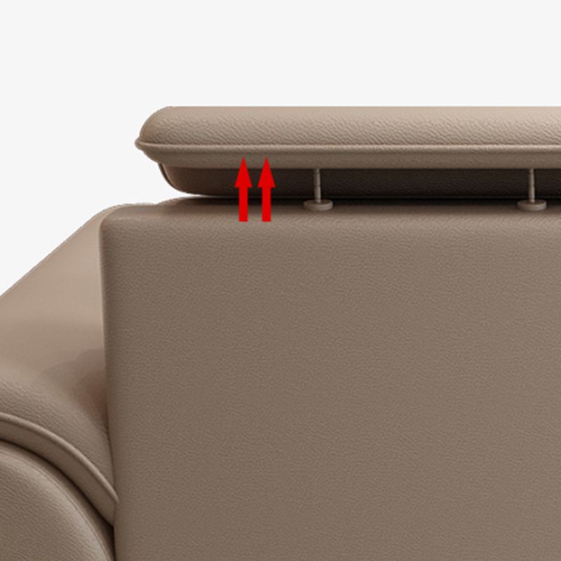 Modern Fabric/Faux Leather Sofa & Chaise with Storage for Living Room