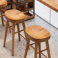 Modernes rechteckiges Kneipentisch-Set, 1/2/4/7-teilig, Holz-Thekentisch für die Bar