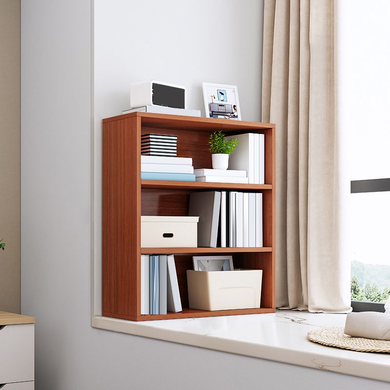 Libreria moderna in legno ingegnerizzato libreria verticale standard in bruncio