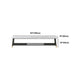 17.72"H TV Stand Glam Style White Open Storage TV Console with 2-shelf