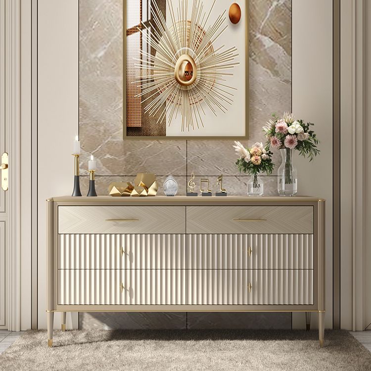 Wooden Storage Chest Dresser Glam Storage Chest with 6 Drawers Clearhalo 'Bedroom Furniture' 'Dressers & Chests' 'dressers_chests' 'furn' 'furn_dressers_chests' 'Furniture' 1200x1200_c7313682-5165-4dd0-89ef-5279337fe7f4