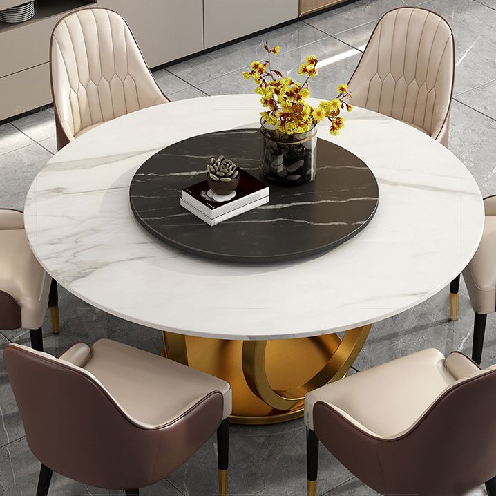 1/2/5/6/7 Pieces Round Modern Marble Furniture Standard Height Dining Table Set Clearhalo 'Dining Room Sets' 'Dining Tables & Seating' 'dining_room_set' 'furn' 'furn_dining_room_set' 'Furniture' 'furniture_dining_room_set' 'Kitchen & Dining Furniture' 'kitchen&dining_furn' 'kitchen' 1200x1200_c732dd17-c5a3-4568-a9bb-1f6761ce9eb2