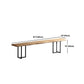 Industrial Wood Dining Set 1/2/5 Pieces Black Base Dining Furniture Clearhalo 'Dining Room Sets' 'Dining Tables & Seating' 'dining_room_set' 'furn' 'furn_dining_room_set' 'Furniture' 'Kitchen & Dining Furniture' 1200x1200_c734a42e-d425-4fe5-bd5d-395813254f2c