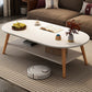 Modern Wood Cocktail Table 4 Legs Coffee Table with Storage Shelf Clearhalo 'Coffee & Accent Tables' 'Coffee Tables' 'coffee_tables' 'furn' 'furn_coffee_tables' 'Furniture' 'Living Room Furniture' 1200x1200_c7352950-cb2f-4c24-b86d-cd0a03aeb295