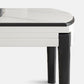Eettafel in moderne stijl, massief houten onderstel, ronde eettafel voor de woonkamer