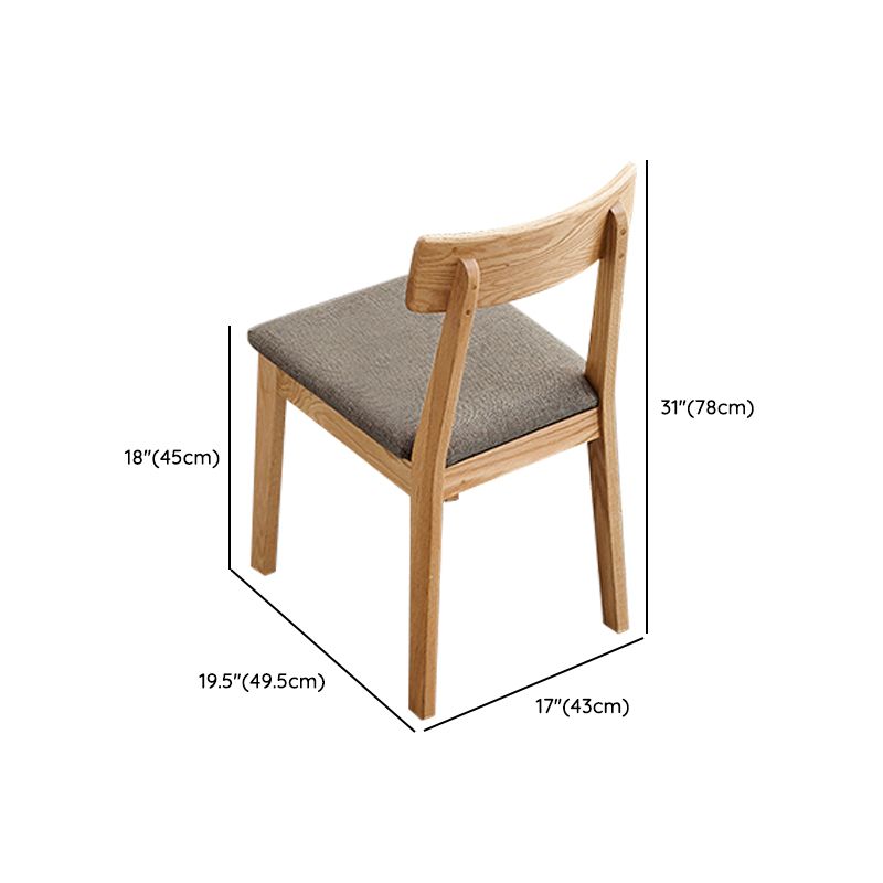 1/5 Piece Solid Wood Rectangle Dining Room Chair and Table Set