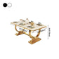 Rectangle Two-Color Dining Table Sintered Stone Table Luxury with Pedestal Clearhalo ' dining_table' 'Dining Tables & Seating' 'Dining Tables' 'furn' 'furn_dining_table' 'Furniture' 'furniture_dining_table' 'Kitchen & Dining Furniture' 'kitchen&dining_furn' 'kitchen' 'kitchen_dining_table' 1200x1200_c7383c2b-42a1-442e-b543-20b2742c8cdc
