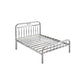 Contemporary Style Bed Frame Metal Standard Bed with Headboard