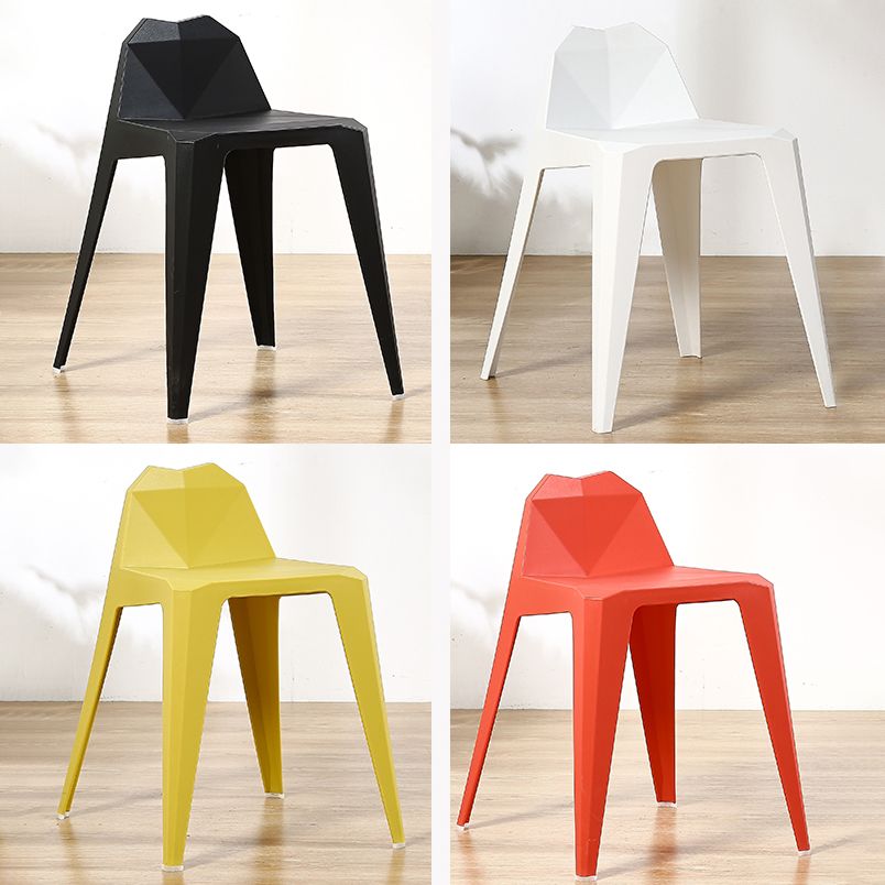 Contemporary Solid Back Dining Side Chair Kitchen Plastic Dining Side Chair Clearhalo ' kitchen&dining_furn' 'Dining Chairs' 'Dining Tables & Seating' 'dining_chair' 'furn' 'furn_dining_chair' 'Furniture' 'furniture_dining_chair' 'Kitchen & Dining Furniture' 'kitchen' 1200x1200_c73b712a-fe0d-4508-8958-ca46386b41b4