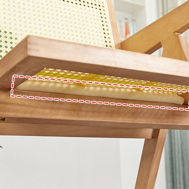 Silla de comedor de ratán moderna muebles laterales de comedor abiertos en acabado mate para brasserie